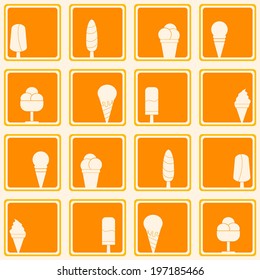 seamless abstract background with ice cream