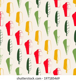 seamless abstract background with ice cream