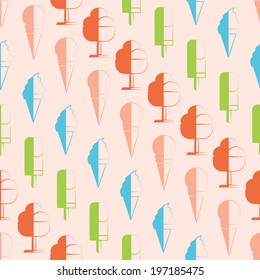 seamless abstract background with ice cream