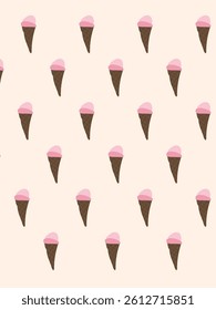 Seamless Abstract Background. Ice cream tile