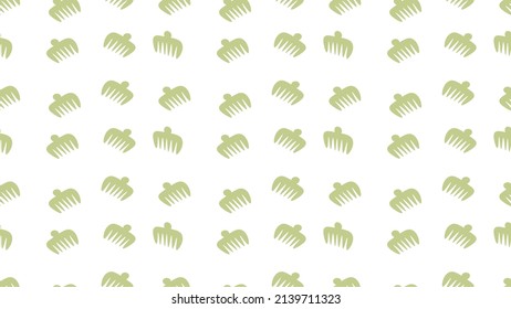 Seamless abstract background illustration vector with hair combs shape. 