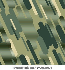 Seamless Abstract Background imitation Camouflage Khaki color