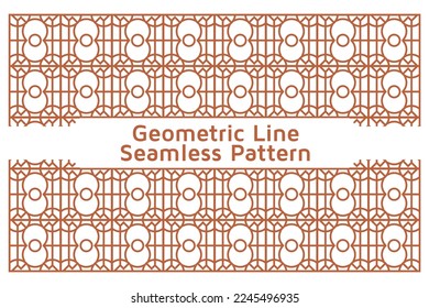 Seamless Abstract Background with Infinity Lines Geometric Pattern