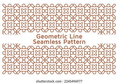 Seamless Abstract Background with Infinity Lines Geometric Pattern