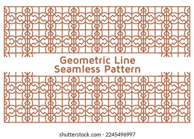 Seamless Abstract Background with Infinity Lines Geometric Pattern