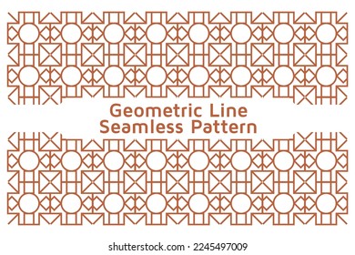 Seamless Abstract Background with Infinity Lines Geometric Pattern