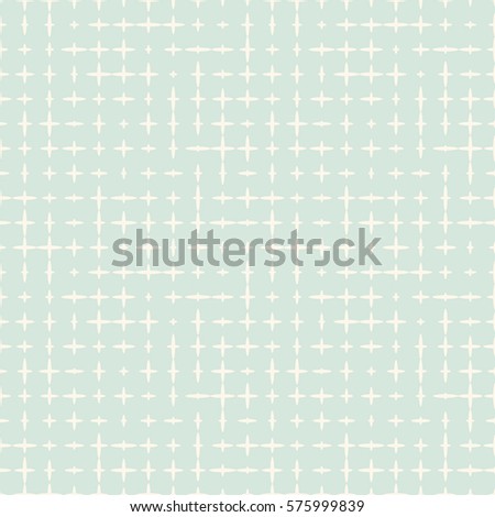 Seamless abstract background. Infinity mint and beige geometric pattern. Vector illustration. 