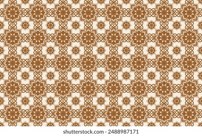 seamless abstract background with lace decorative elements geometric pattern modern print vector illustration