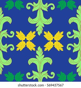Seamless abstract background from the leaves