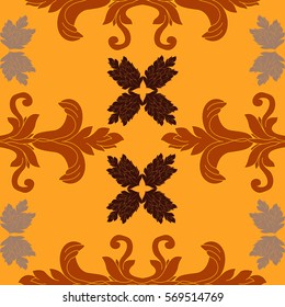 Seamless abstract background from the leaves