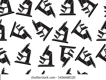 Seamless abstract background microscopes. Vector illustration for your design.