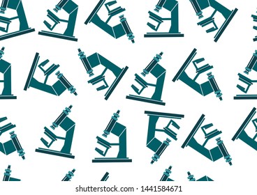Seamless abstract background microscopes. Vector illustration for your design.