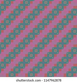 Seamless abstract background multicolor cube diagonal grid.