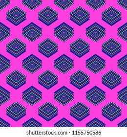 Seamless abstract background multicolor cube.