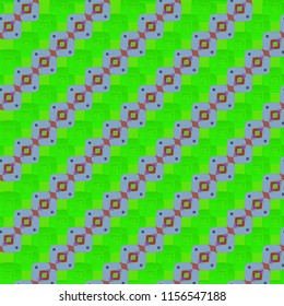 Seamless abstract background multicolor cube diagonal grid.