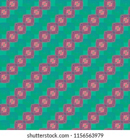 Seamless abstract background multicolor cube diagonal grid.
