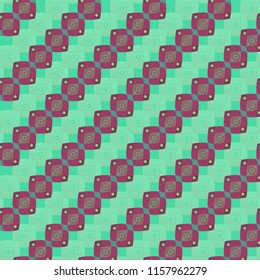 Seamless abstract background multicolor cube diagonal grid.