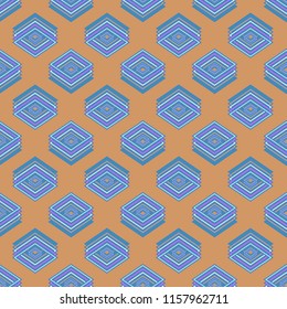 Seamless abstract background multicolor cube.