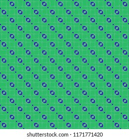 Seamless abstract background multicolor cube diagonal grid.