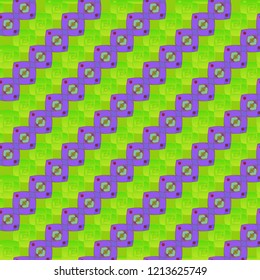 Seamless abstract background multicolor cube diagonal grid.