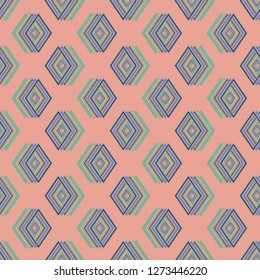 Seamless abstract background multicolor cube.