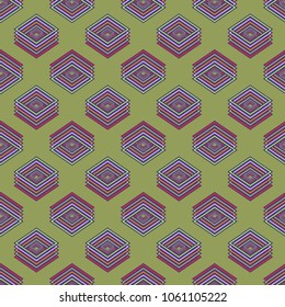 Seamless abstract background multicolored cube.