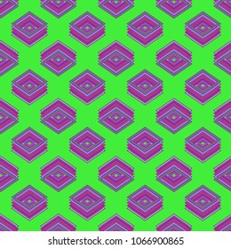 Seamless abstract background multicolored cube.