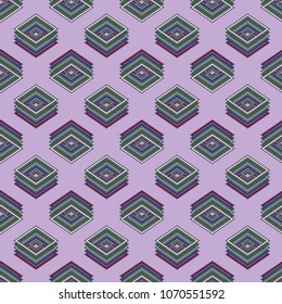Seamless abstract background multicolored cube.