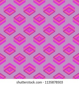 Seamless abstract background multicolored cube.