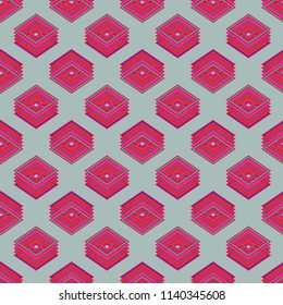 Seamless abstract background multicolored cube.