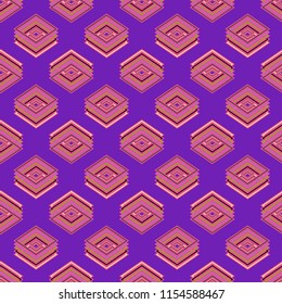 Seamless abstract background multicolored cube.