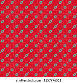 Seamless abstract background multicolored cube diagonal grid.