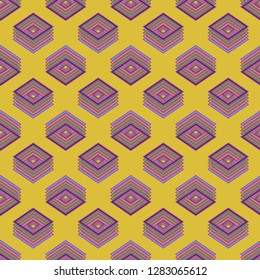 Seamless abstract background multicolored cube.