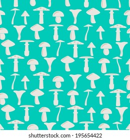 seamless abstract background with mushrooms