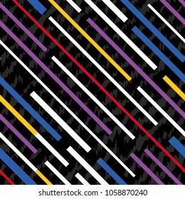seamless abstract background with neon lines