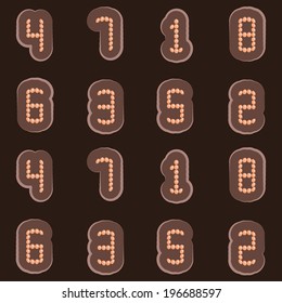 seamless abstract background with numbers