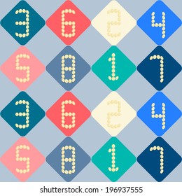 seamless abstract background with numbers