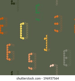seamless abstract background with numbers