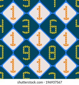 seamless abstract background with numbers