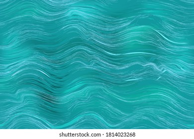El fondo abstracto sin igual con la superficie rizada del océano en colores azul y verde para el diseño web