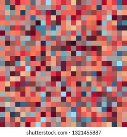 Seamless abstract background with orange, pink, red, blue  squares, vector illustration