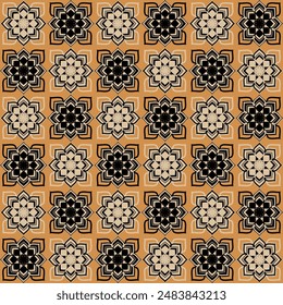 seamless abstract background with ornamental decorative elements geometric pattern modern print for fabric surface design packaging vector illustration