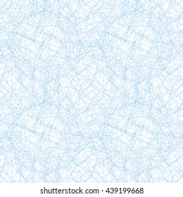 Seamless abstract background pattern with blue guilloche ornament isolated on white (transparent) background. Vector illustration eps