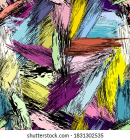 patrón de fondo abstracto transparente, ilustración con trazos de pintura y salpicaduras