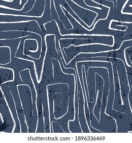 seamless abstract background pattern, with lines, curves, paint strokes and splashes , irregular