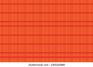 Seamless, abstract background pattern made with repetitive lines making a grid. Vector art in red and orange colors.