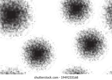 Seamless abstract background pattern made with halftone circles dots. Modern, simple vector art.