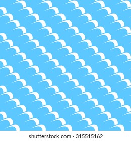 Seamless abstract background pattern with repeating blue waves. Vector illustration eps 10
