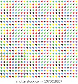 Seamless abstract background pattern of a variety of triangles. Background for design.