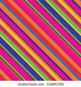 Seamless abstract background with pink, red, yellow, green stripes, vector illustration